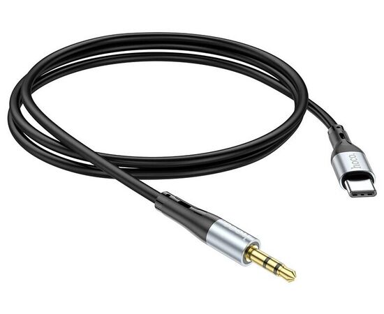  Аудио-адаптер HOCO UPA22 Type-C silicone digital audio conversion cable (черный) 