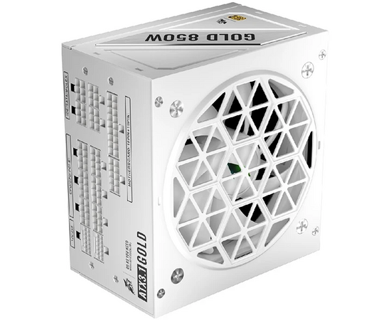  Блок питания 1STPLAYER NGDP Gold 850W White (HA-850BA4) / ATX 3.1, APFC, 80 Plus Gold, LLC+DC-DC, full Japan solid-state caps, 120mm fan, full modular 