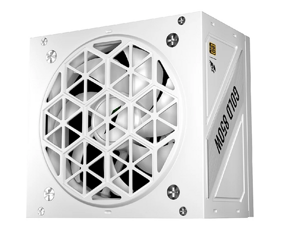 Блок питания 1STPLAYER NGDP Gold 850W White (HA-850BA4) / ATX 3.1, APFC, 80 Plus Gold, LLC+DC-DC, full Japan solid-state caps, 120mm fan, full modular 