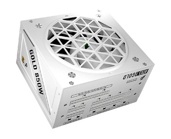  Блок питания 1STPLAYER NGDP Gold 850W White (HA-850BA4) / ATX 3.1, APFC, 80 Plus Gold, LLC+DC-DC, full Japan solid-state caps, 120mm fan, full modular 