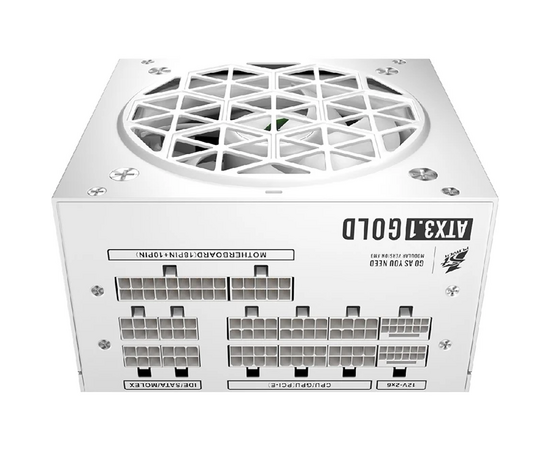  Блок питания 1STPLAYER NGDP Gold 850W White (HA-850BA4) / ATX 3.1, APFC, 80 Plus Gold, LLC+DC-DC, full Japan solid-state caps, 120mm fan, full modular 