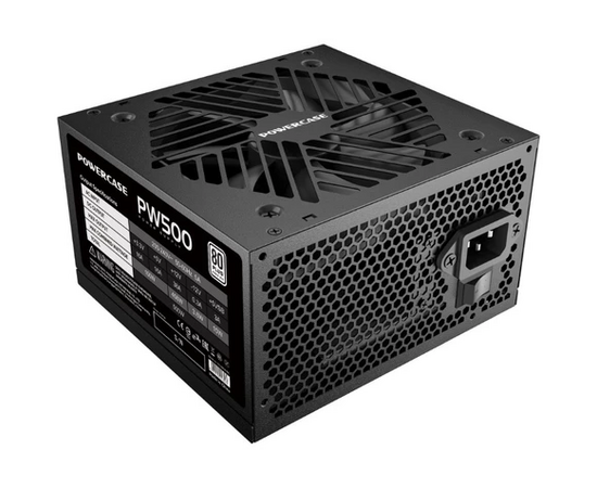  Блок питания Powercase PW500 (80 Plus, ATX 2.31, 500W, APFC, DC-DC, 120mm Fan) 