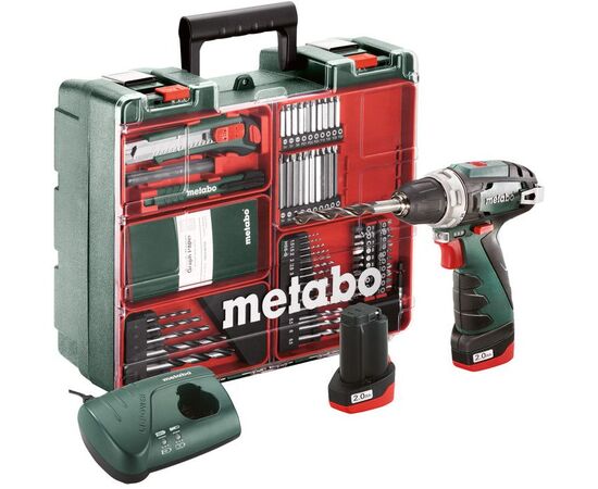  Дрель-шуруповерт Metabo PowerMaxx BS Basic SET (кейс в комплекте) 