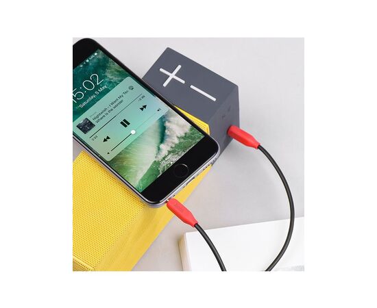  Аудио-кабель HOCO UPA12 AUX audio cable(with mic) (красный) 