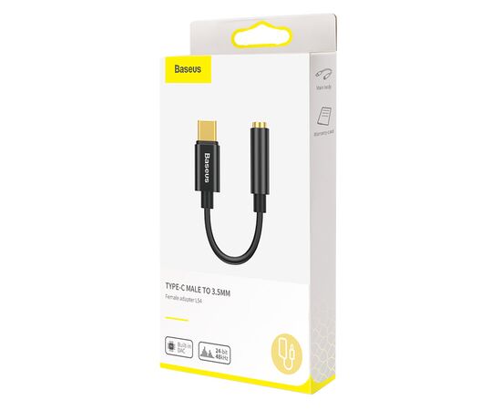  OTG переходник Baseus L54 Type-C Male to 3.5mm Female тёмно-серый 