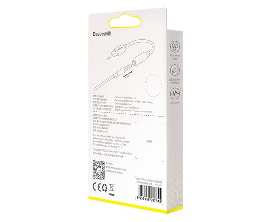  OTG переходник Baseus L54 Type-C Male to 3.5mm Female тёмно-серый 