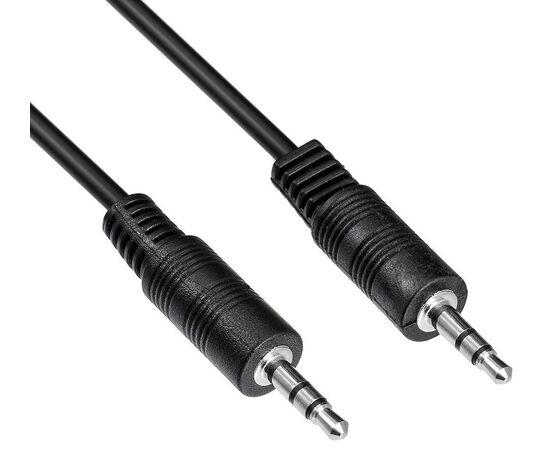  Кабель соединительный аудио Buro BAAC002-1 Jack 3.5 (m)/Jack 3.5 (m) 1м. черный 