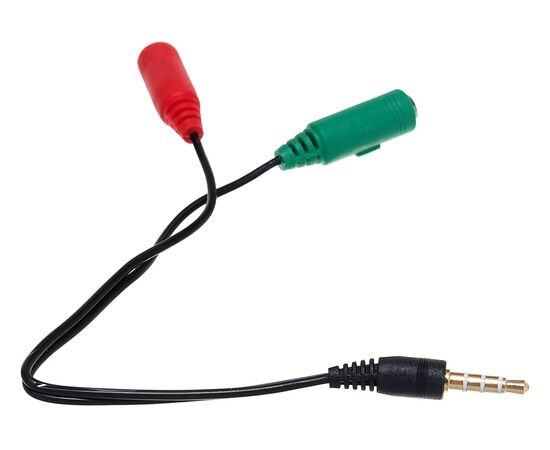  Переходник DEFENDER Headset Jack 2*3.5jack—3.5 4pin jack 0,15м 63012 