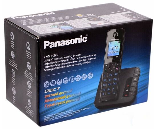  Радиотелефон Panasonic KX-TGH220RUB черный 
