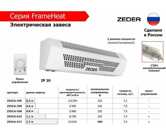  Тепловая завеса Zeder ZCS01-610 