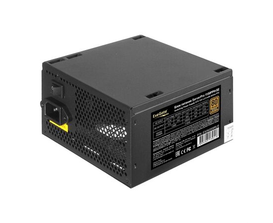  Блок питания ExeGate ServerPRO 80 PLUS® Bronze 1100PPH-SE EX292209RUS 1100W (ATX, for 3U+ cases, APFC, КПД 89% (80 PLUS Bronze), 12cm fan 