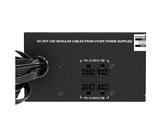  Блок питания ExeGate ServerPRO-700PAS EX298373RUS 700W (ATX, APFC, КПД 80 проц. (80 Plus), 12cm fan, 24pin, 2x(4+4)pin, 6xPCI-E, 8xSATA) 