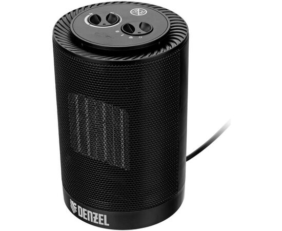  Тепловентилятор DENZEL DTFC-1200S, 1200Вт, с термостатом, 2 режима, черный 
